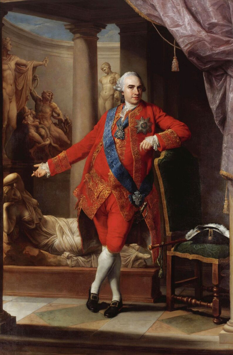 Кирило Розумовський — останній гетьман Лівобережної Гетьманщини (1750–1764); персоналія НМТ. Портрет Помпео Батоні, 1766 р., Wikimedia Commons, public domain.
